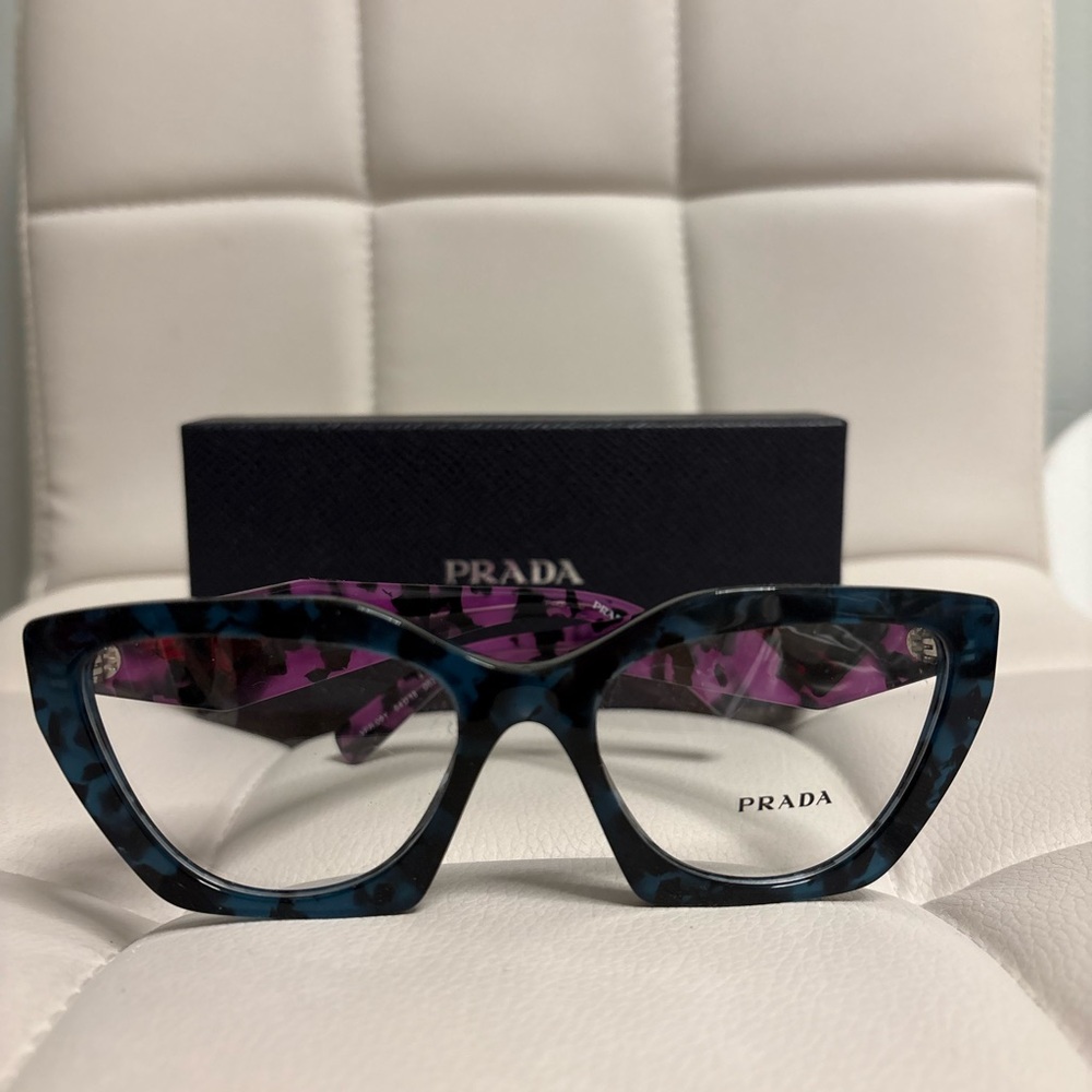 Prada Women's Cat-Eye in Blue and Purple VPR 09Y